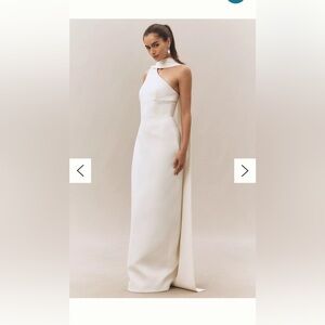 Rachel Gilbert Stretch Crepe White Gown - Wedding